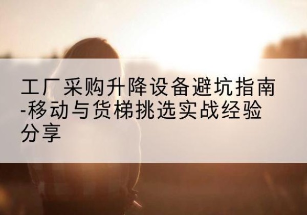 呼图壁移动式升降机怎么选-工厂采购升降设备避坑指南-移动与货梯挑选实战经验分享